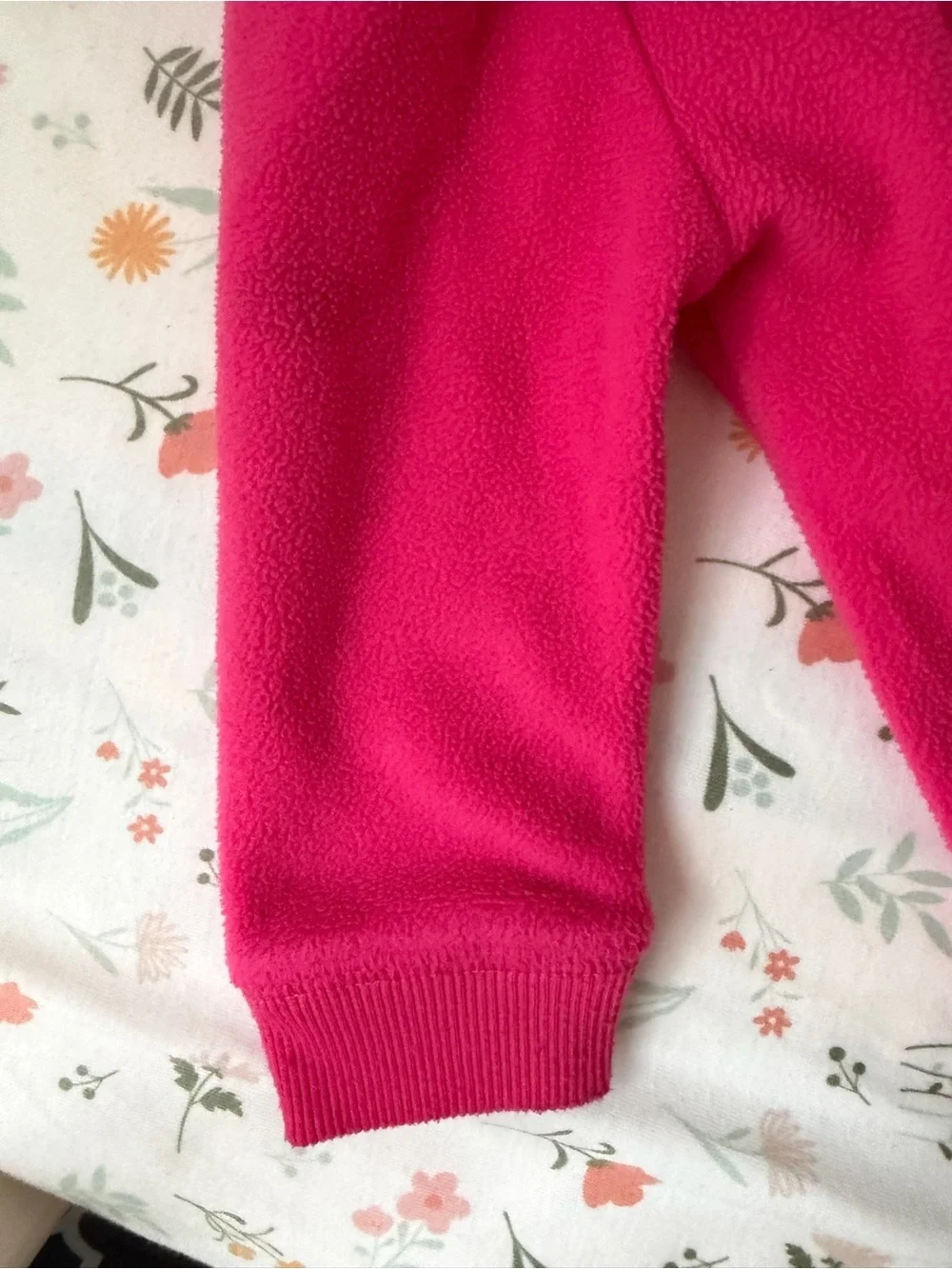 Toddler Hot Pink Hooded Zip-Up Fleece Jacket with Ears